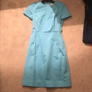 Lands End Light Blue Work Dress